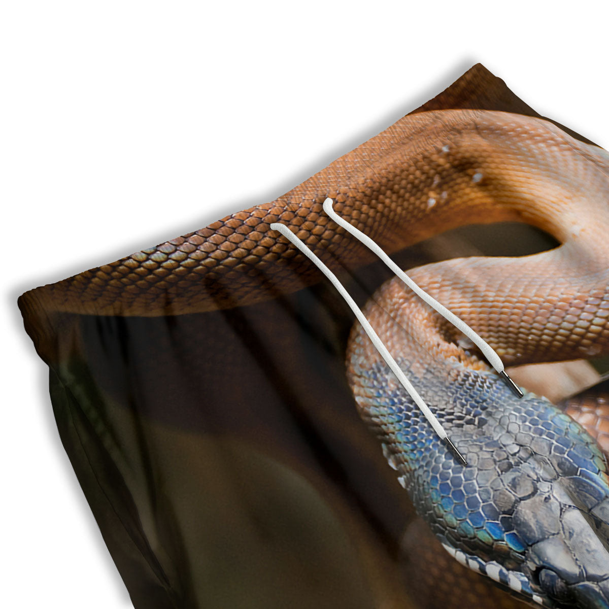 Snake Leiopython Print Men's Athletic Shorts