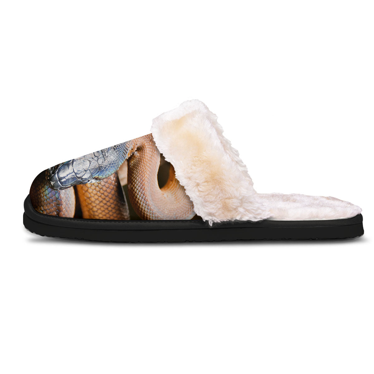 Snake Leiopython Print Slippers-grizzshop
