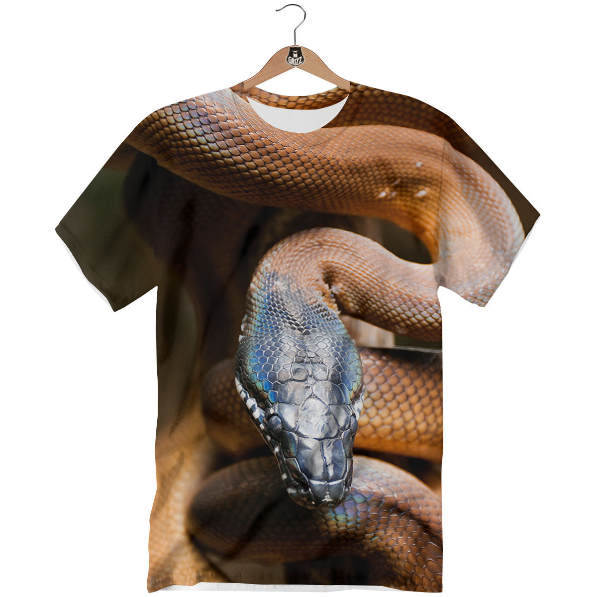 Snake Leiopython Print T-Shirt-grizzshop