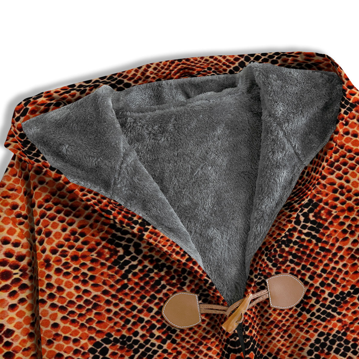 Snake Orange Print Pattern Men's Windbreaker Jacket-grizzshop