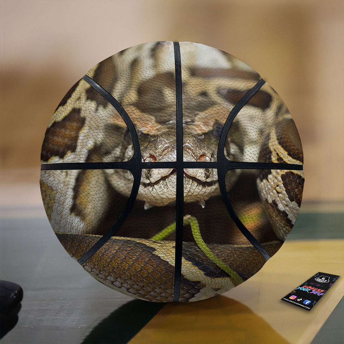 Snake Python Print Basketball-grizzshop