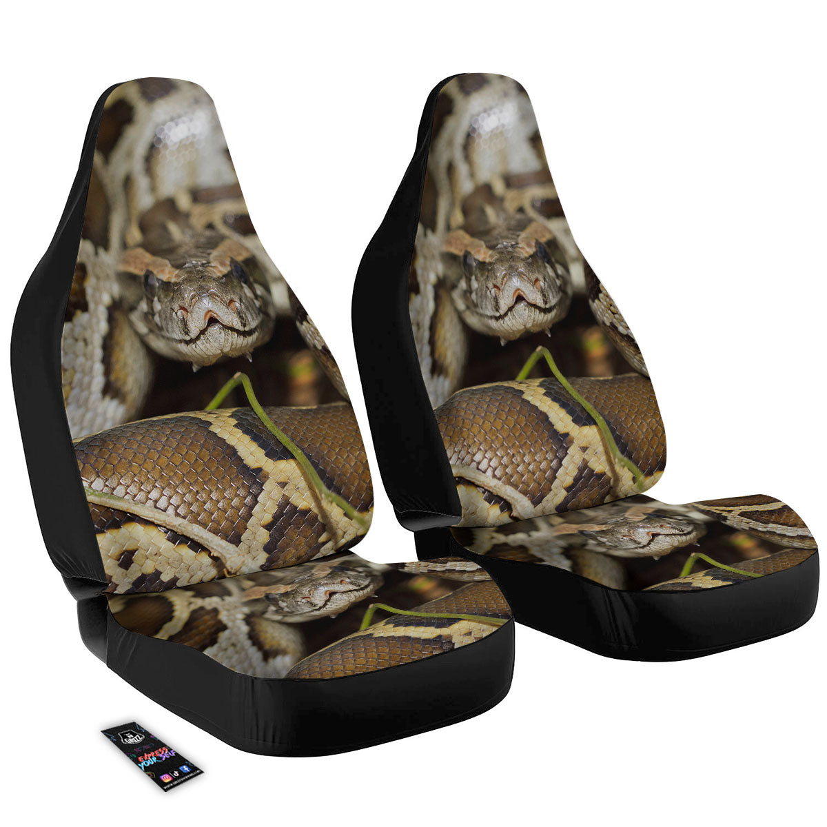 Snake Python Print Car Seat Covers-grizzshop
