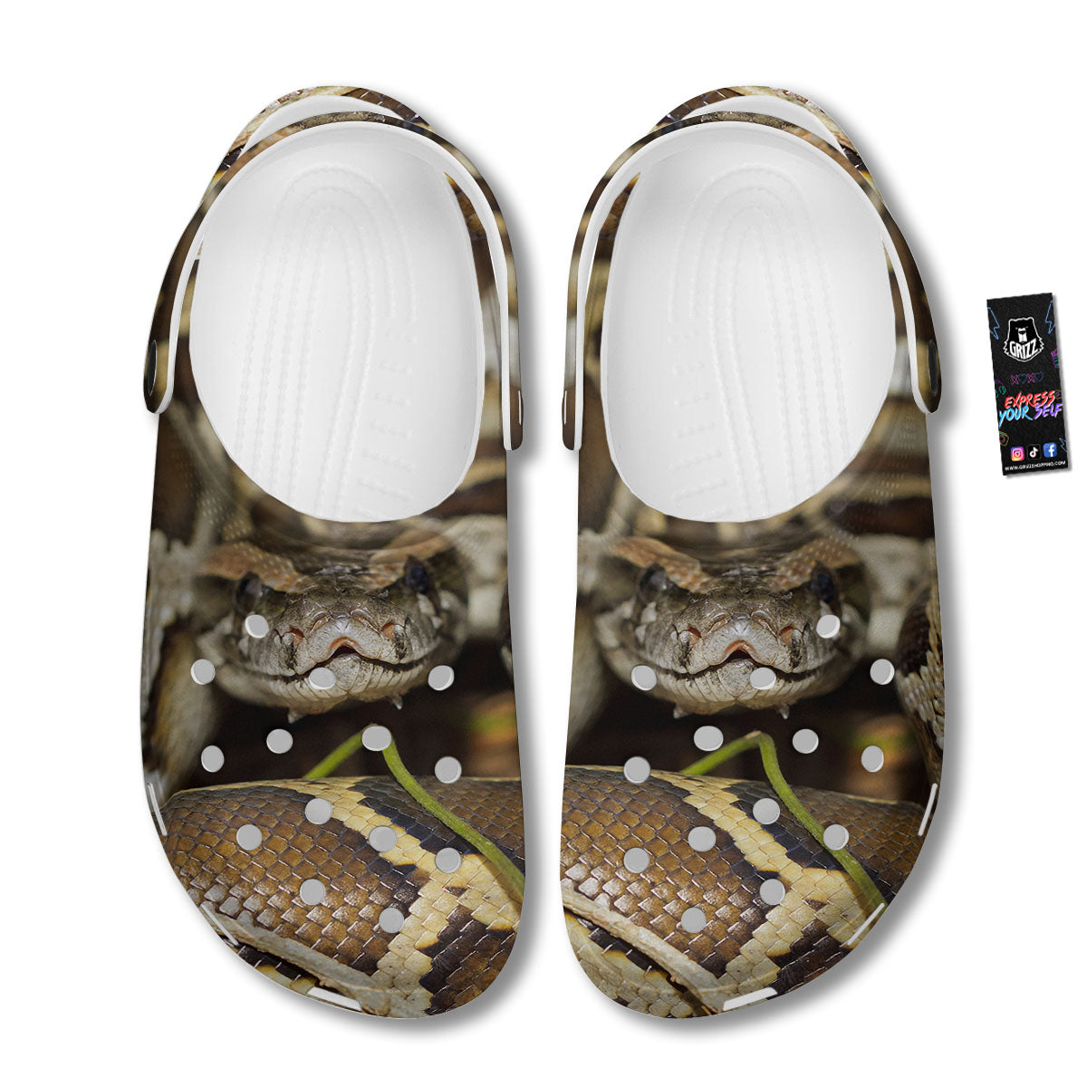 Snake Python Print Clog-grizzshop