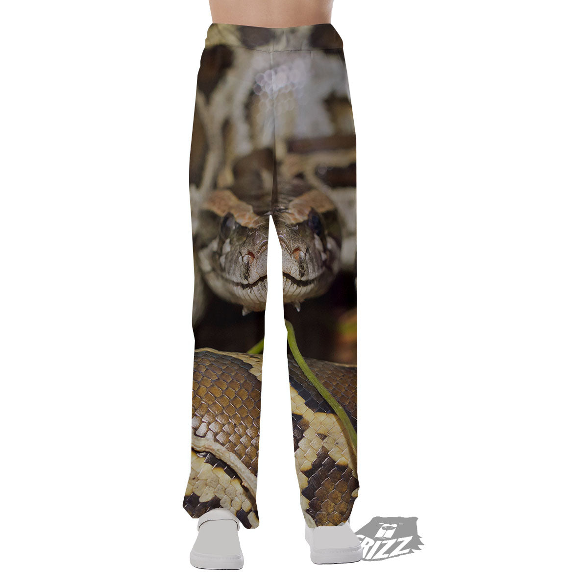 Snake Python Print Pajama Pants-grizzshop