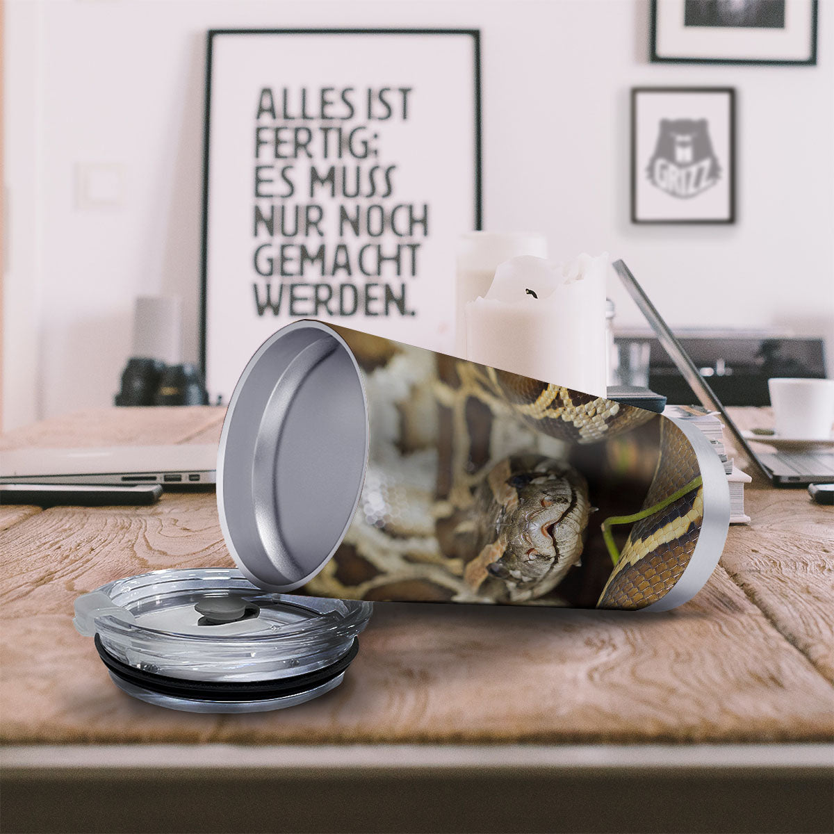 Snake Python Print Tumbler-grizzshop