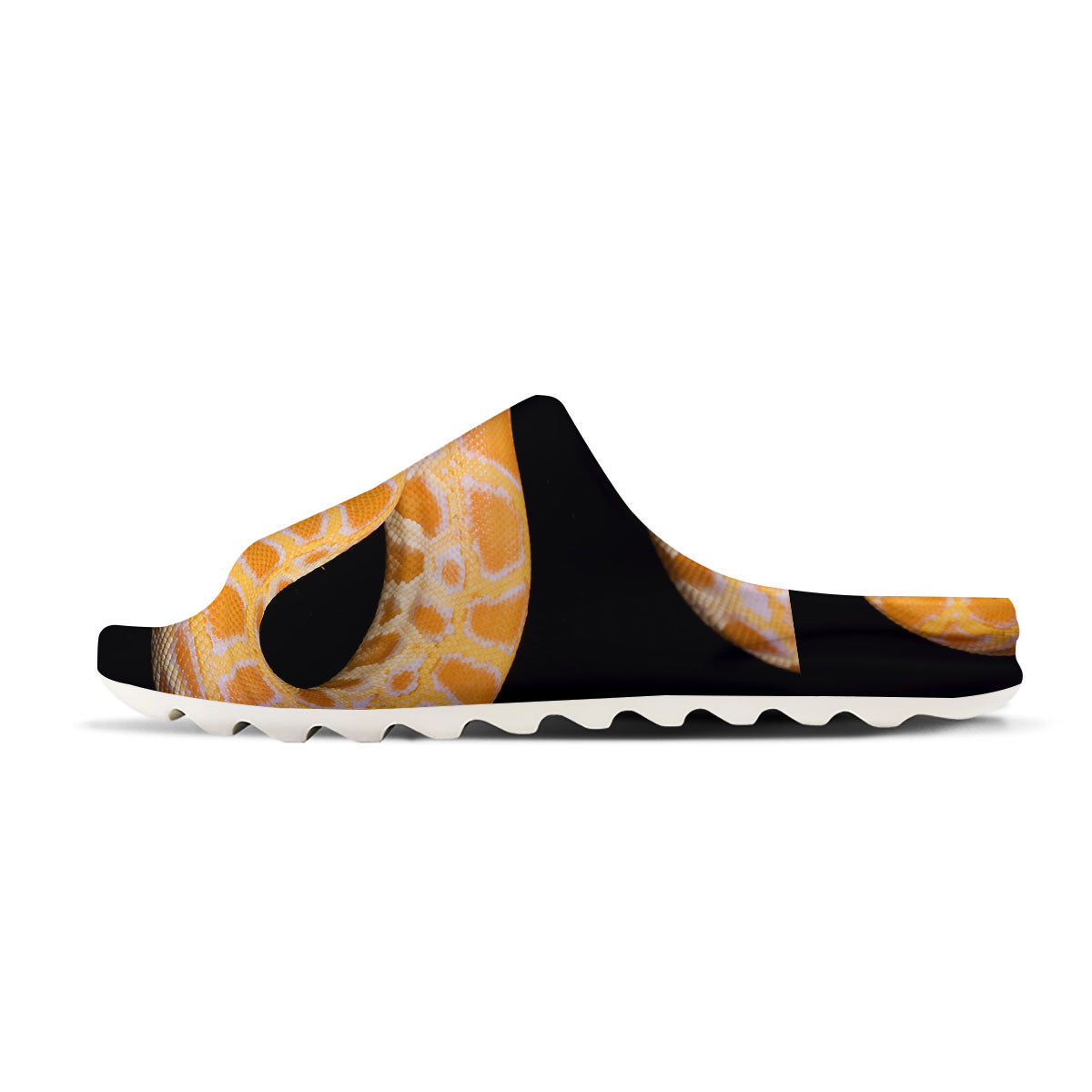 Snake Python Yellow Print Sandals-grizzshop