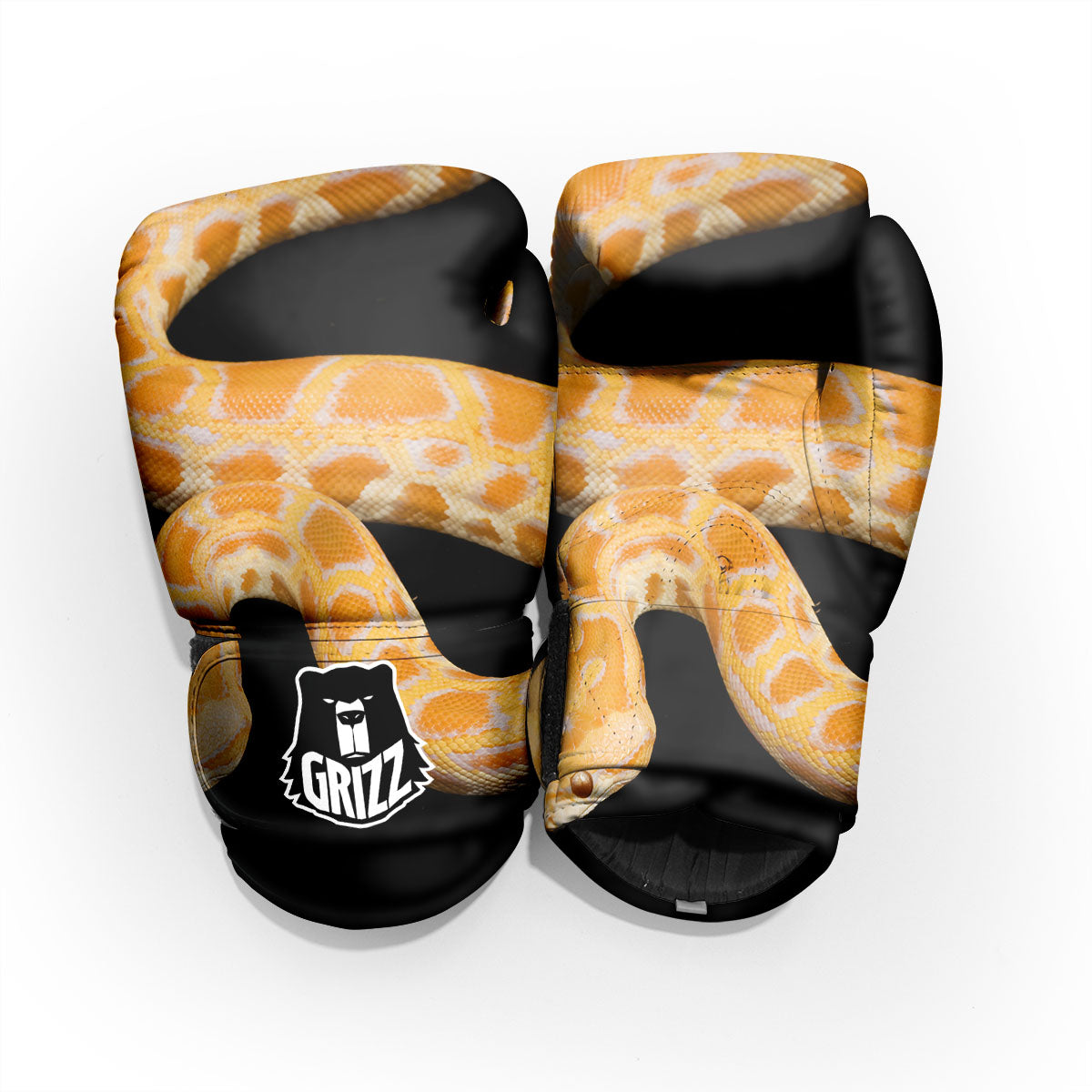 Snake Python Yellow Print Pro Boxing Glove