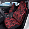 Snake Skin Black And Red Print Car Seat Covers-grizzshop