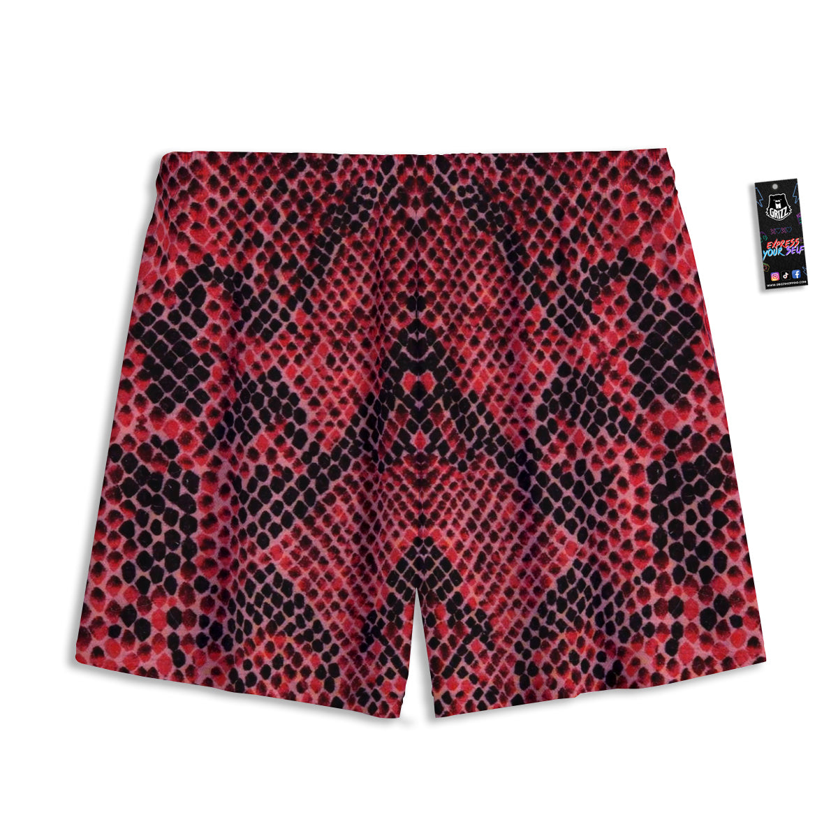 Stripe Camo Green Tiger Print Pattern Mesh Shorts