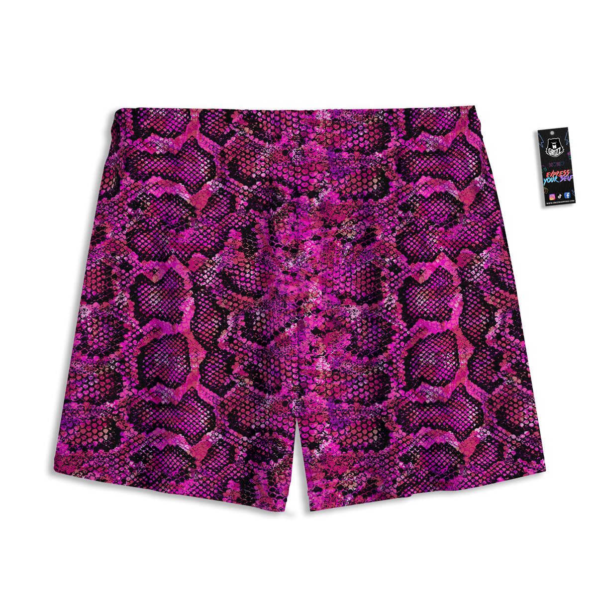 Stripe Camouflage Green Tiger Print Mesh Shorts