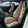 Snake Skin Psychedelic Print Car Seat Covers-grizzshop