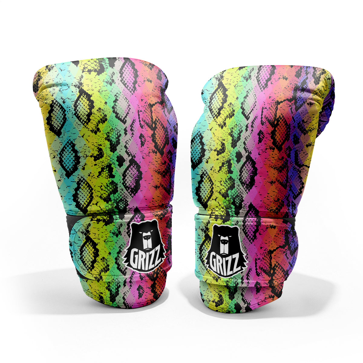 Snake Skin Psychedelic Print Pro Boxing Glove