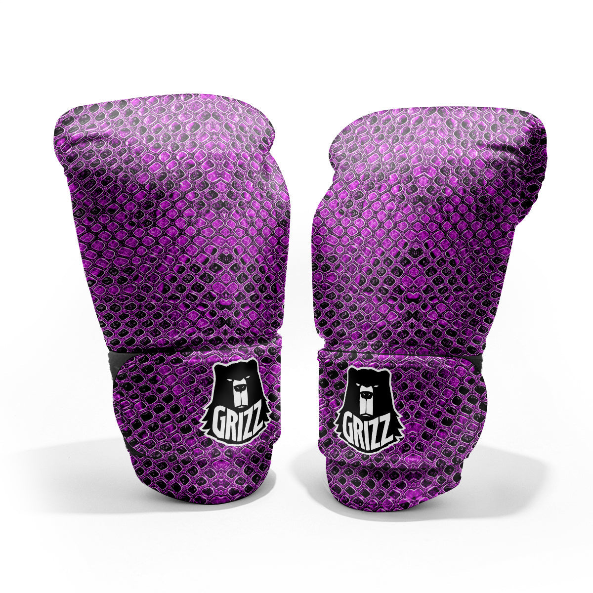 Snake Skin Purple Print Pro Boxing Glove