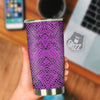 Snake Skin Purple Print Tumbler-grizzshop