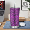 Snake Skin Purple Print Tumbler-grizzshop