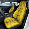 Snake Skin Yellow Print Car Seat Covers-grizzshop