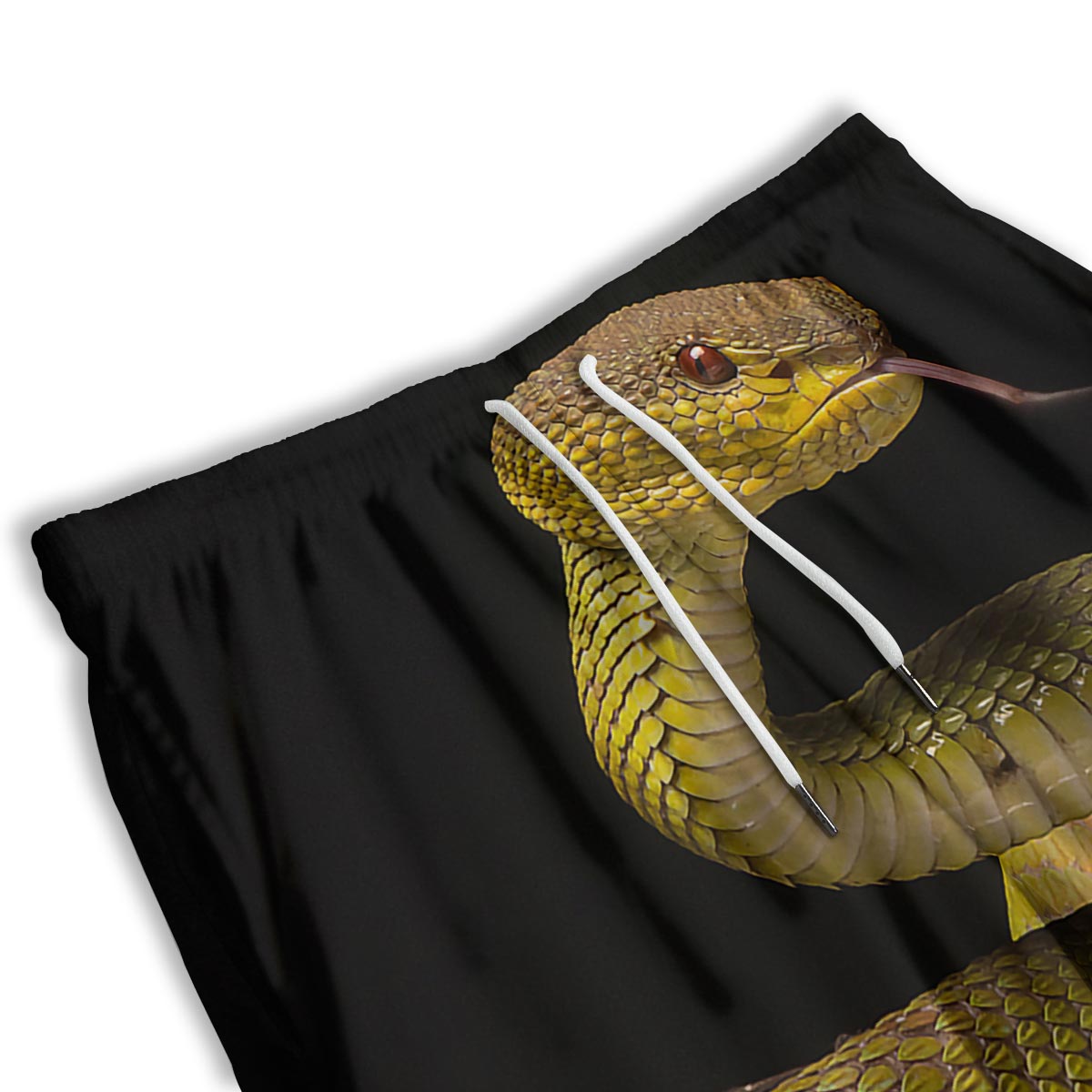 Snake Trimeresurus Albolabris Print Men's Athletic Shorts
