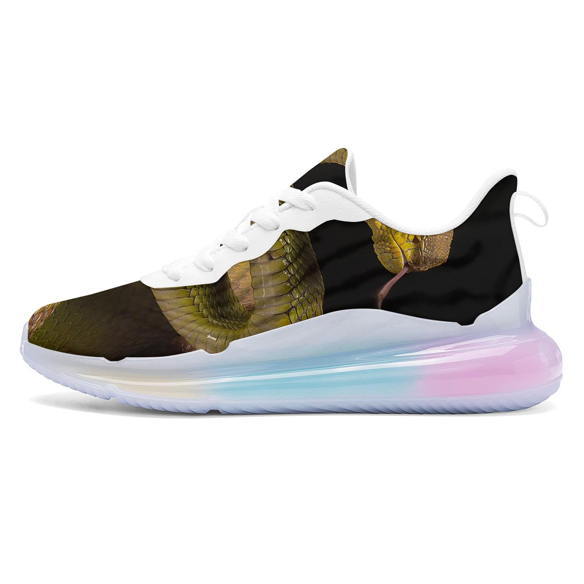 Snake Trimeresurus Albolabris Print Running Sneakers-grizzshop