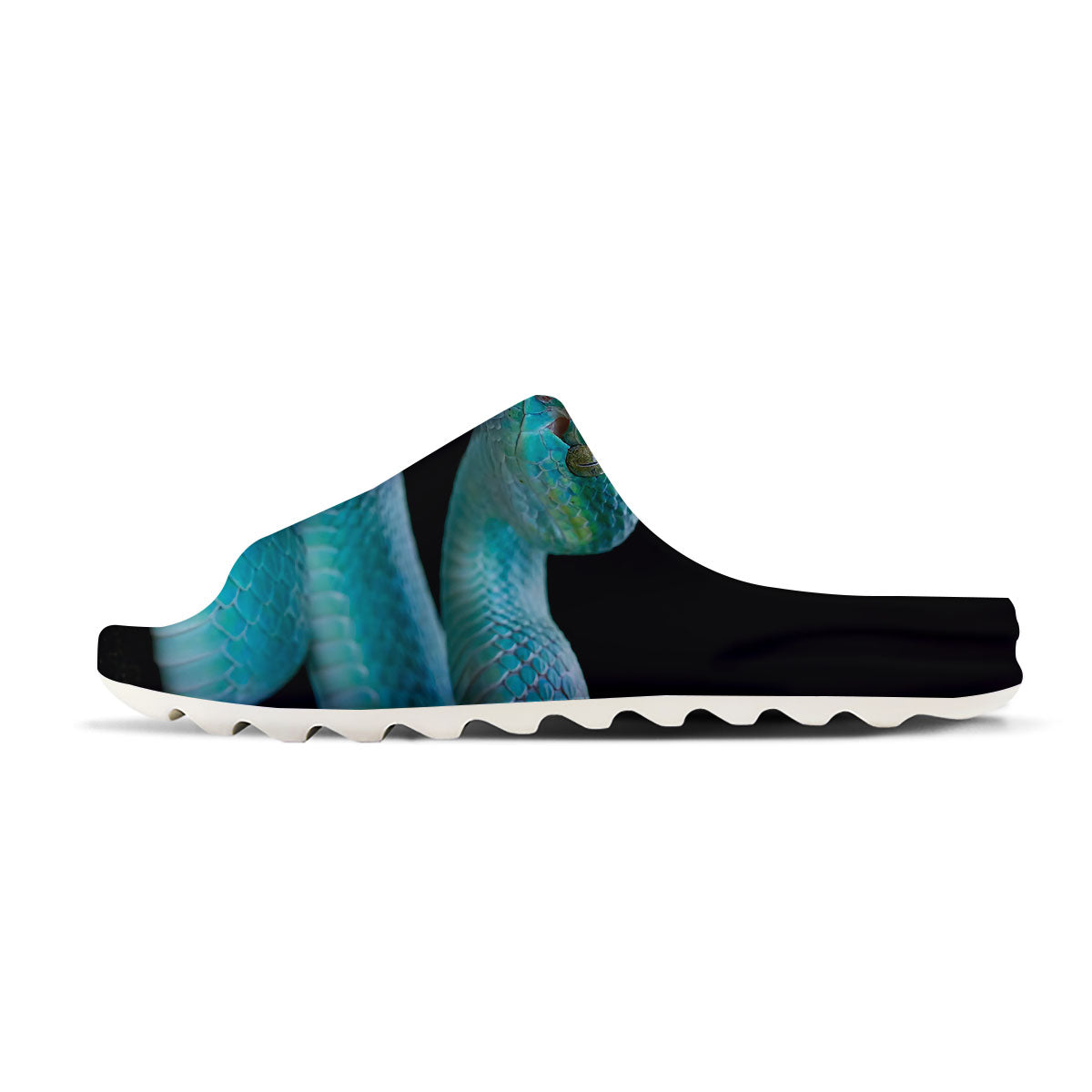 Snake Turquoise Print Sandals-grizzshop