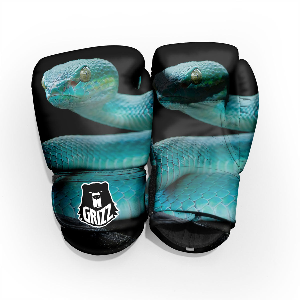 Snake Turquoise Print Pro Boxing Glove