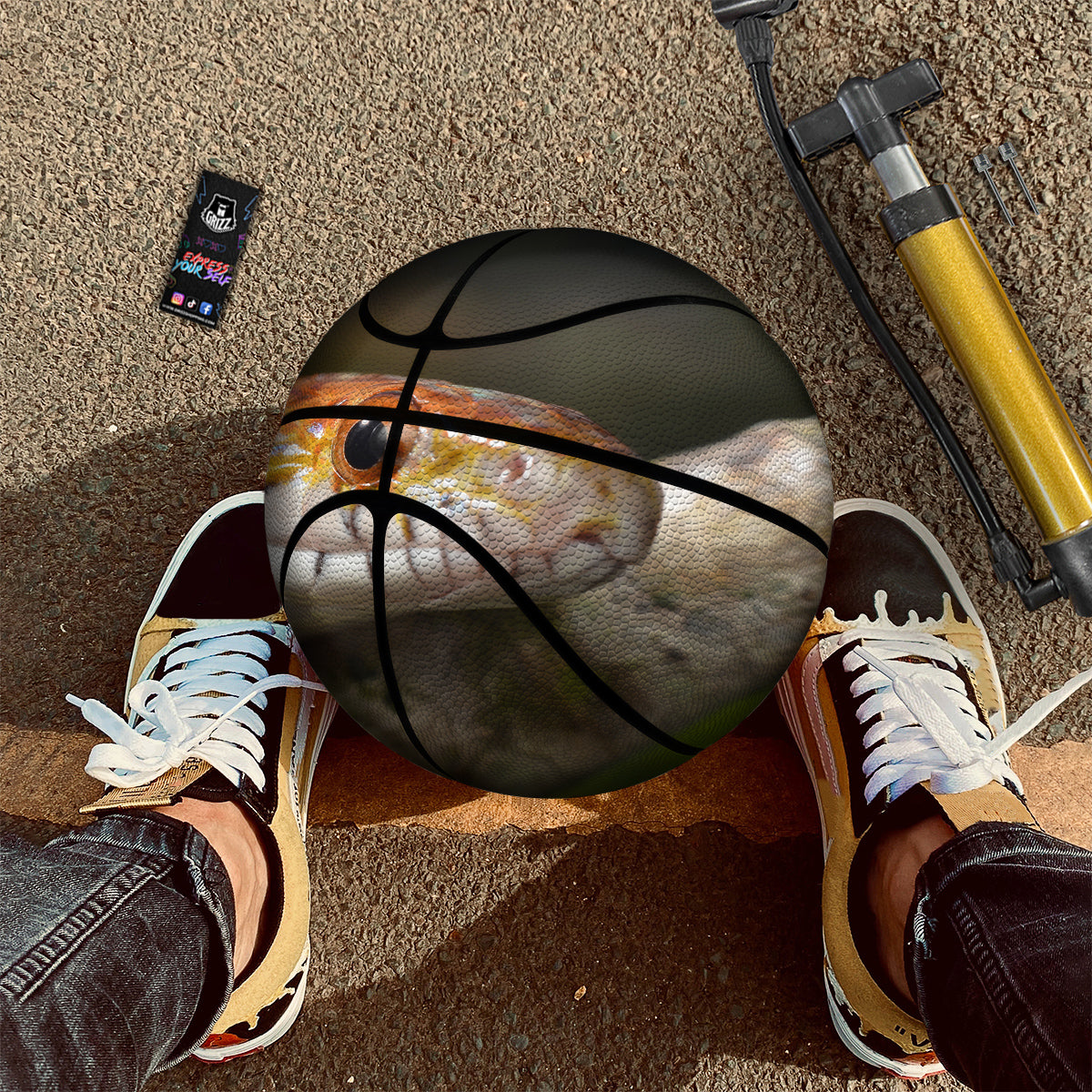 Snake Corn Print Basketball