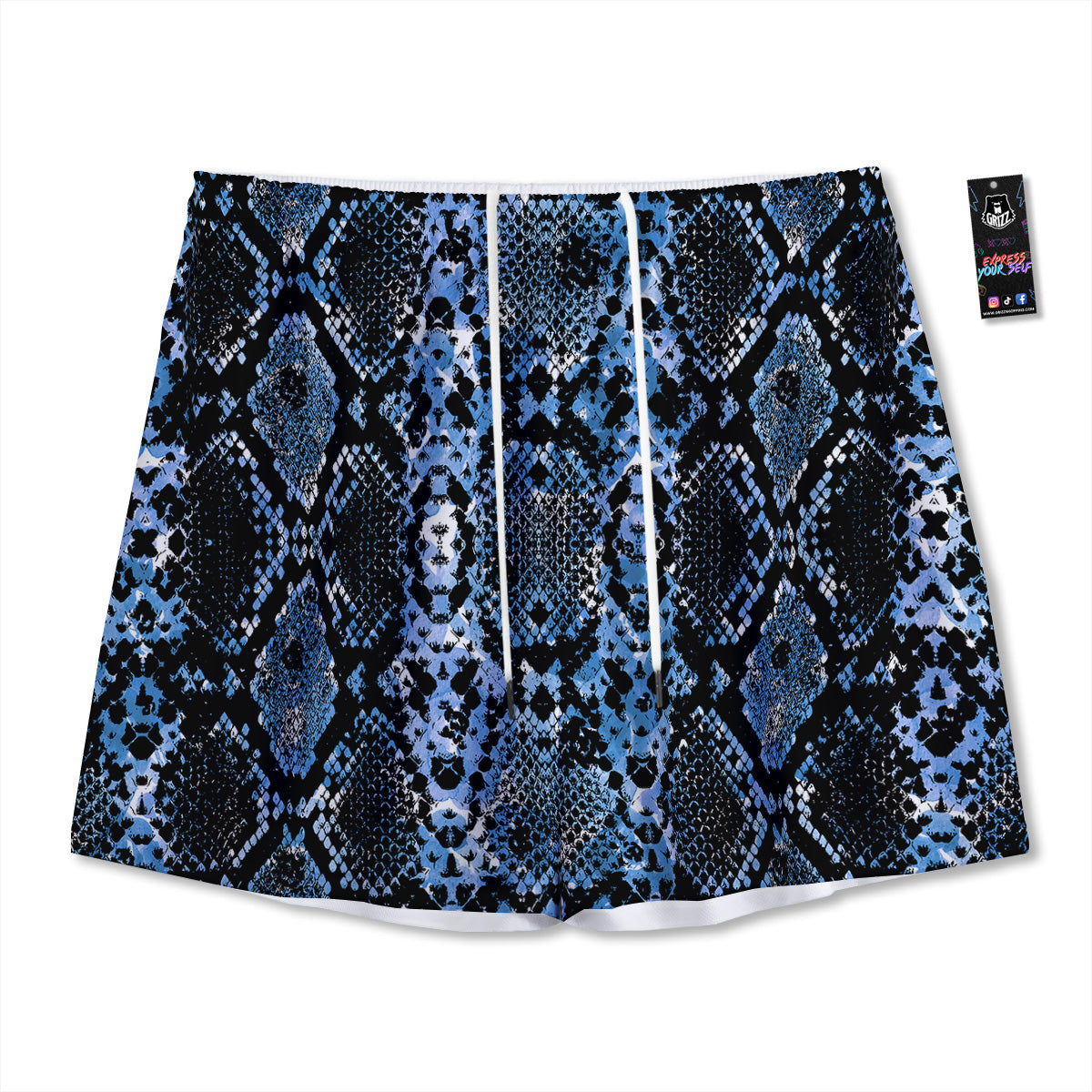 Sea Turtle Golden Tribal Print Mesh Shorts