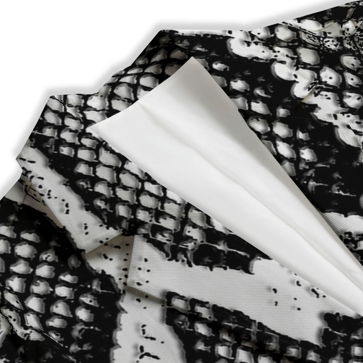 Snakeskin Black And Grey Print Women's Blazer-grizzshop