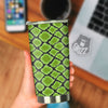 Snakeskin Black And Neon Green Print Tumbler-grizzshop