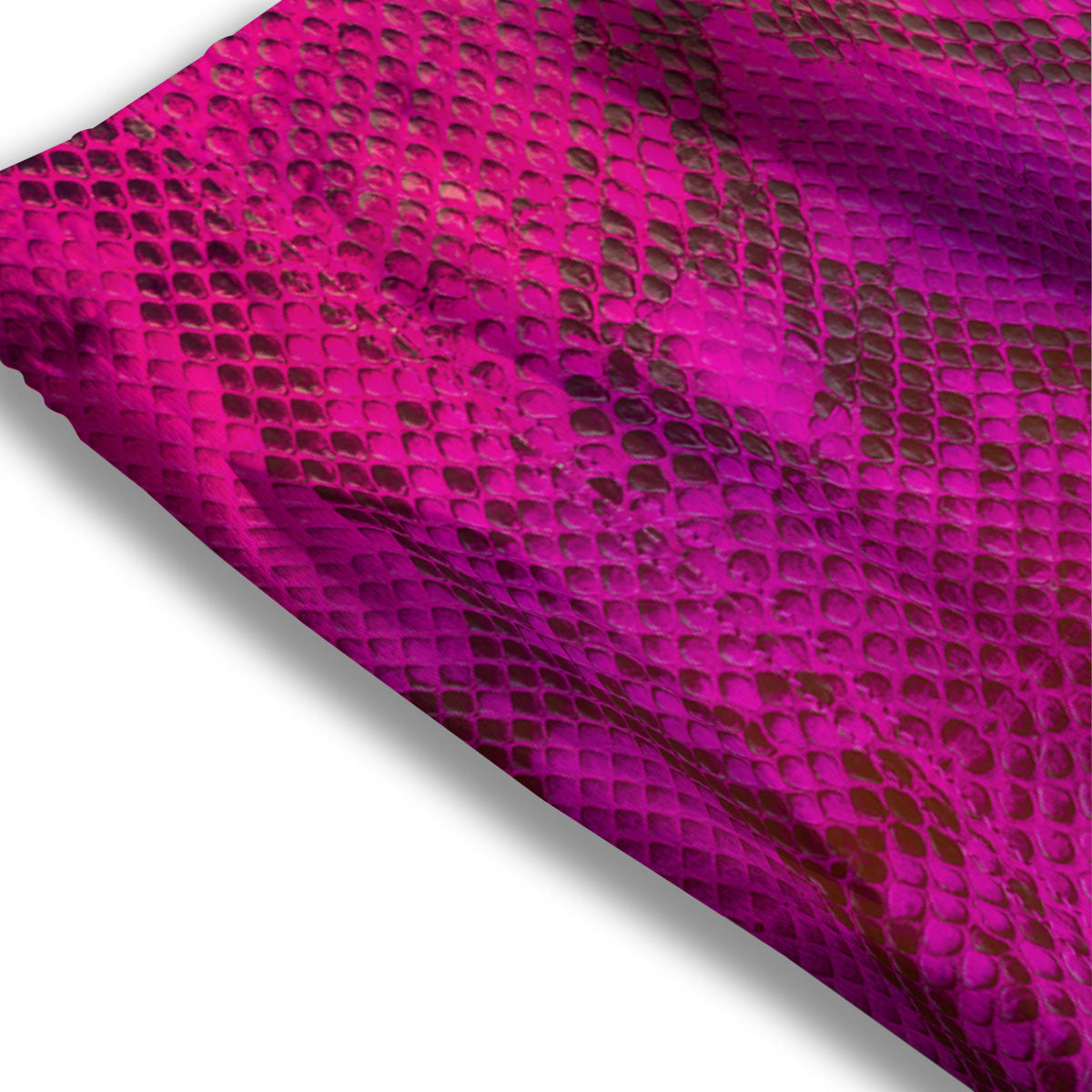 Snakeskin Black And Pink Magenta Print Mesh Shorts