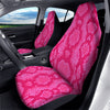 Snakeskin Black And Pink Neon Print Car Seat Covers-grizzshop