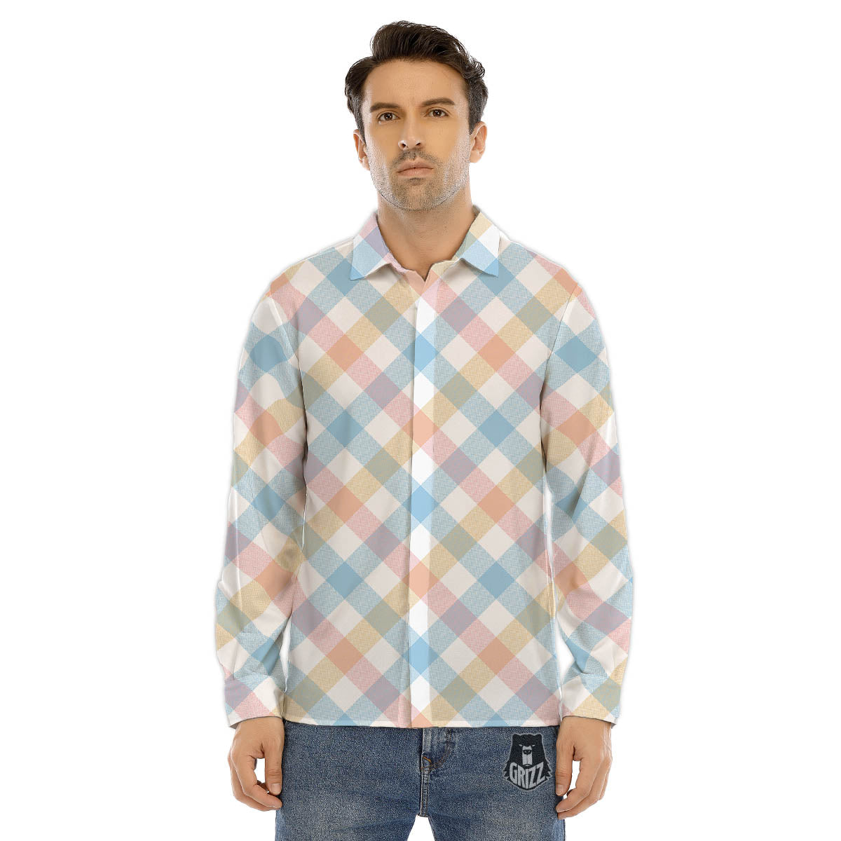 Snakeskin Black And Pink Neon Print Men's Dress Shirts-grizzshop