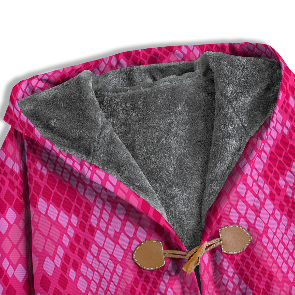 Snakeskin Black And Pink Neon Print Men's Windbreaker Jacket-grizzshop