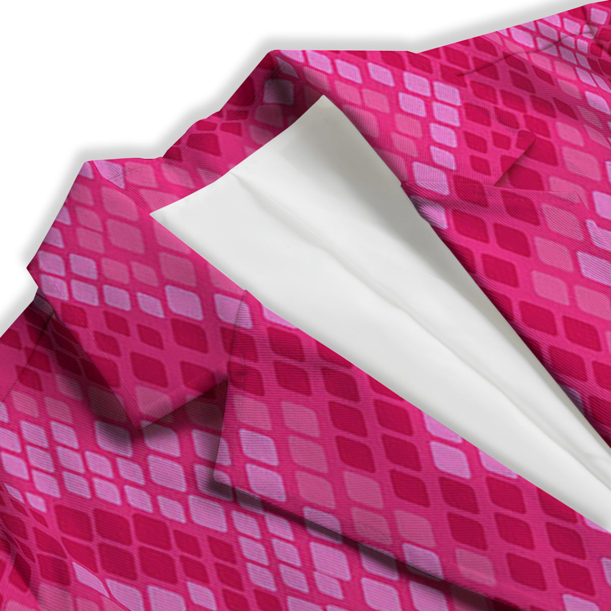 Snakeskin Black And Pink Neon Print Women's Blazer-grizzshop