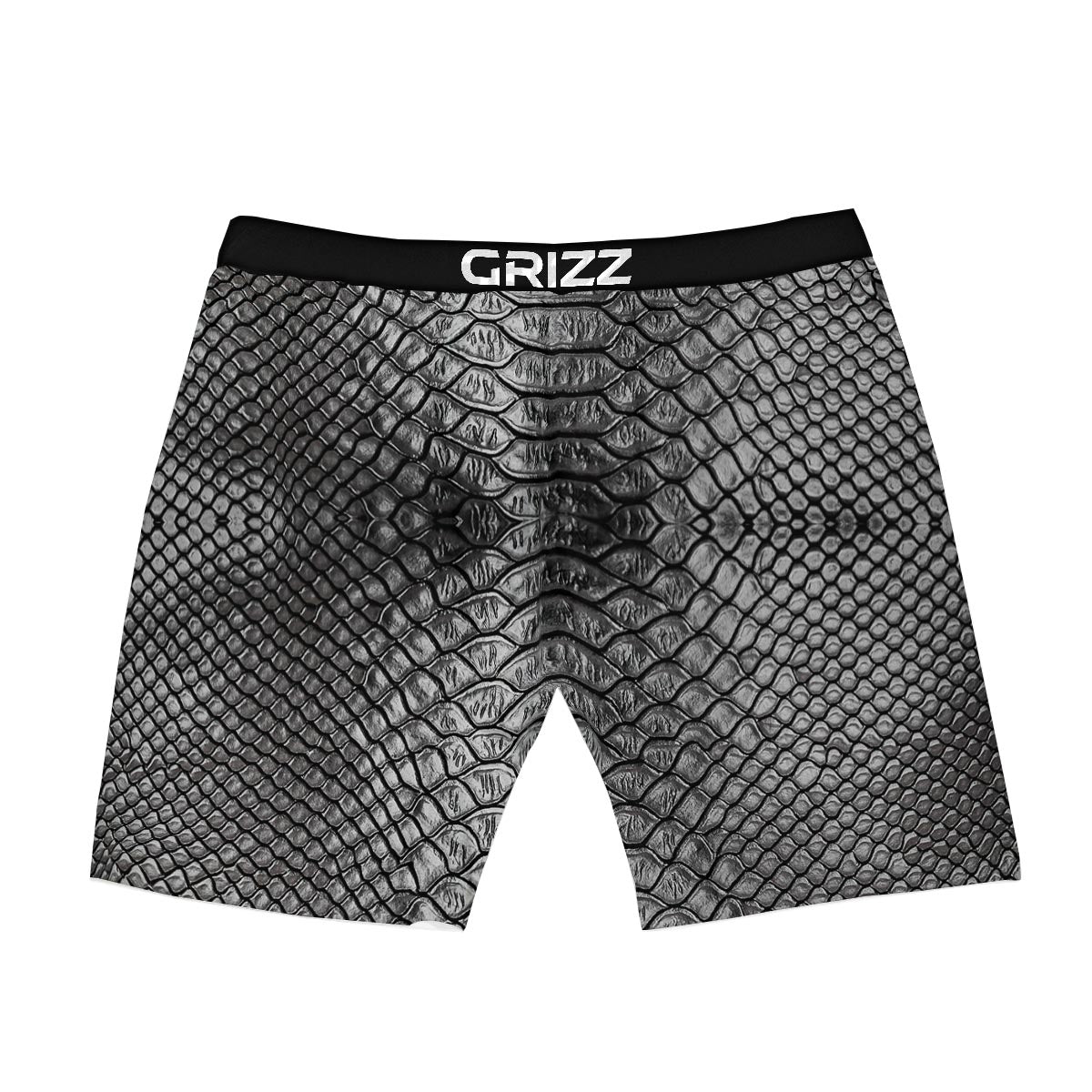 Snakeskin Black And Tan Print Pattern Boxer Briefs-grizzshop
