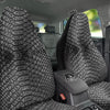 Snakeskin Black And Tan Print Pattern Car Seat Covers-grizzshop