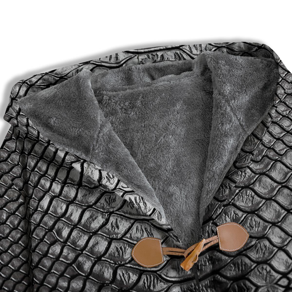 Snakeskin Black And Tan Print Pattern Men's Windbreaker Jacket-grizzshop
