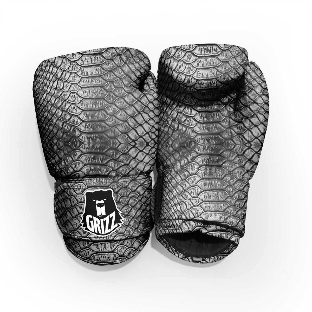 Snakeskin Black And Tan Print Pattern Pro Boxing Glove