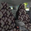 Snakeskin Black And White Texture Print Car Seat Covers-grizzshop