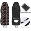 Snakeskin Black And White Texture Print Car Seat Covers-grizzshop