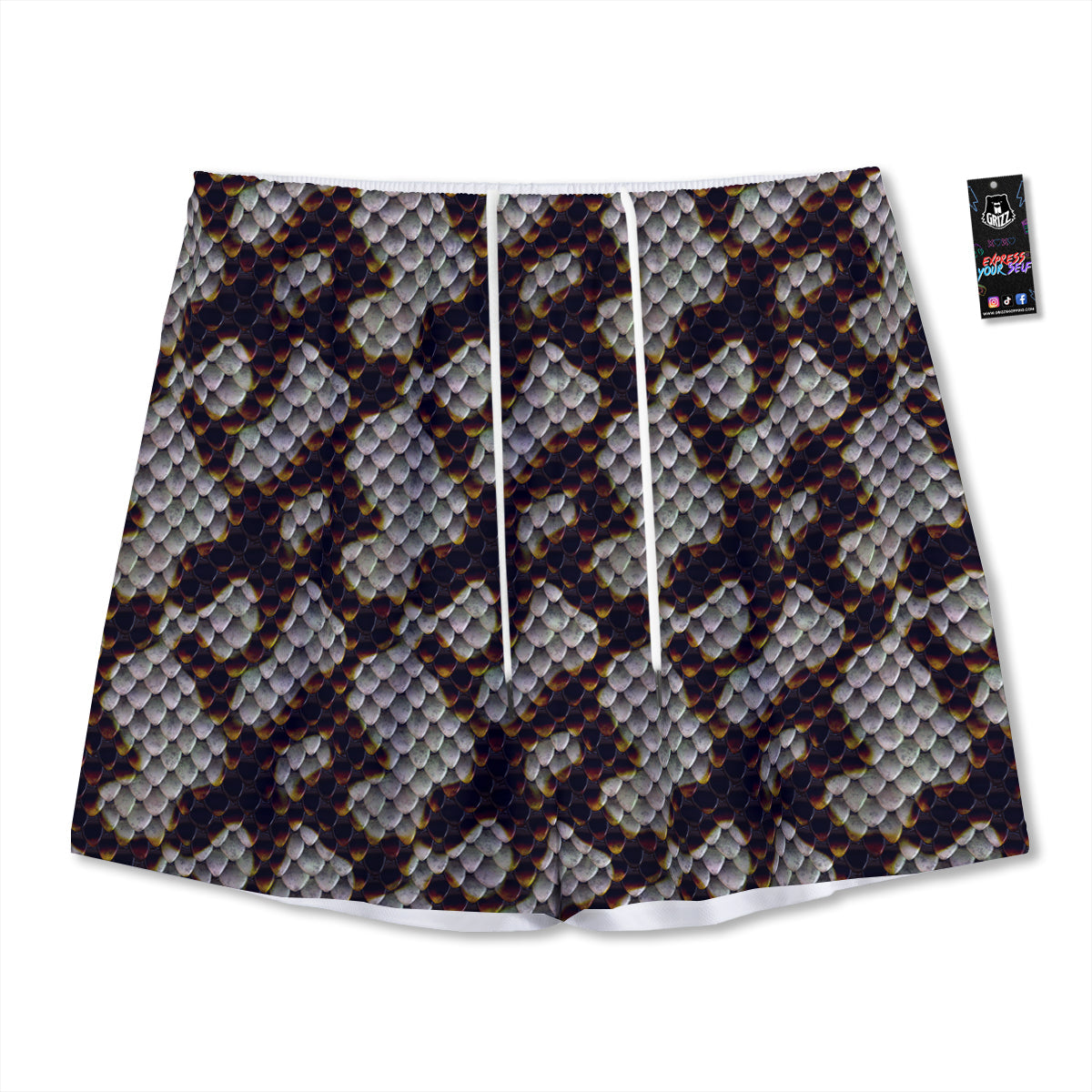 Sunflower Dark Print Pattern Mesh Shorts