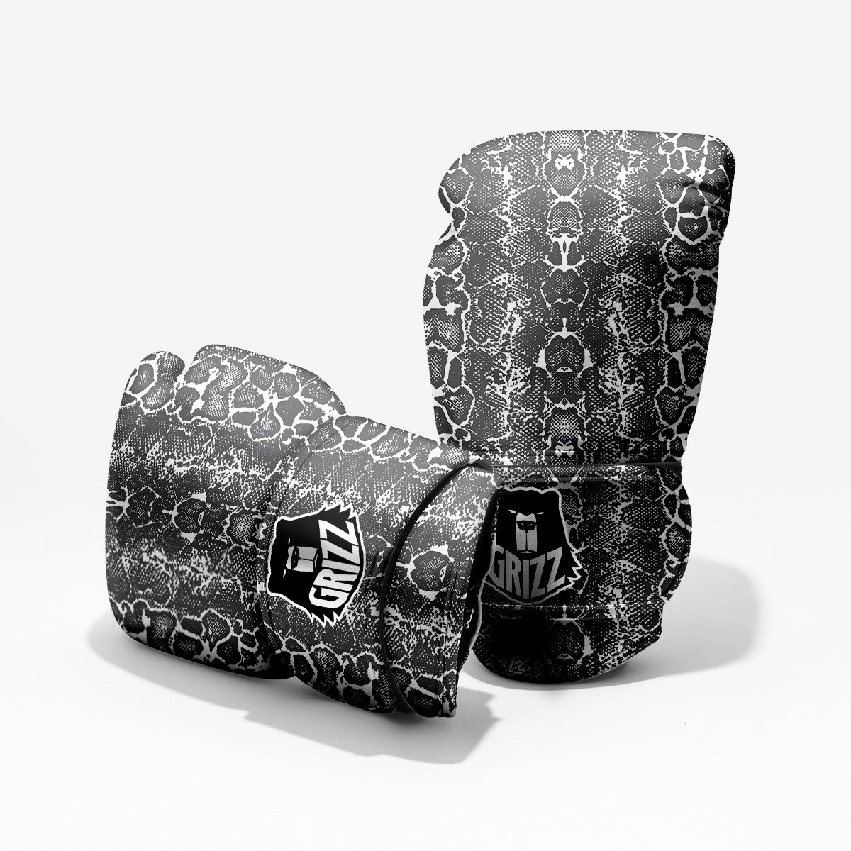 Snakeskin Black Print Pro Boxing Glove