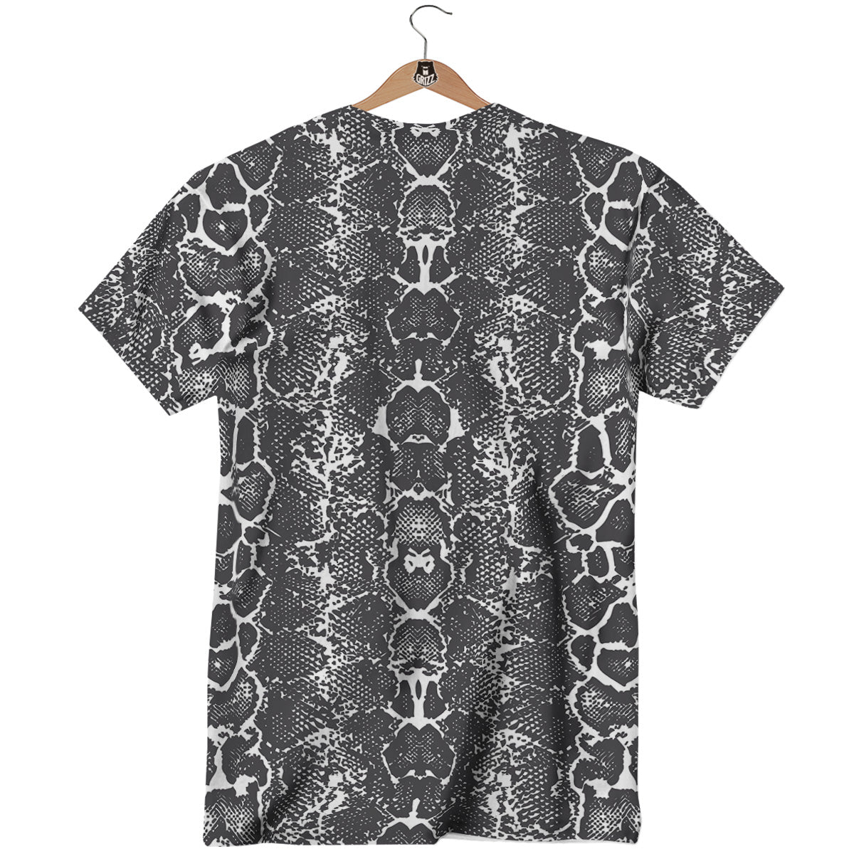 Snakeskin Black Print T-Shirt-grizzshop