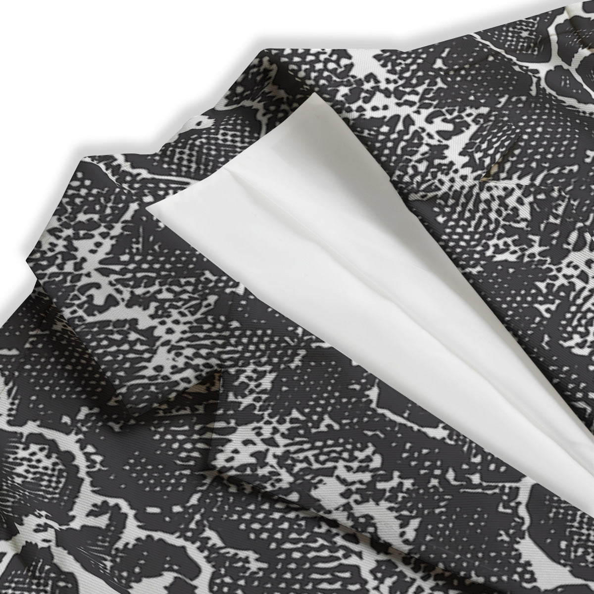 Snakeskin Black Print Women's Blazer-grizzshop