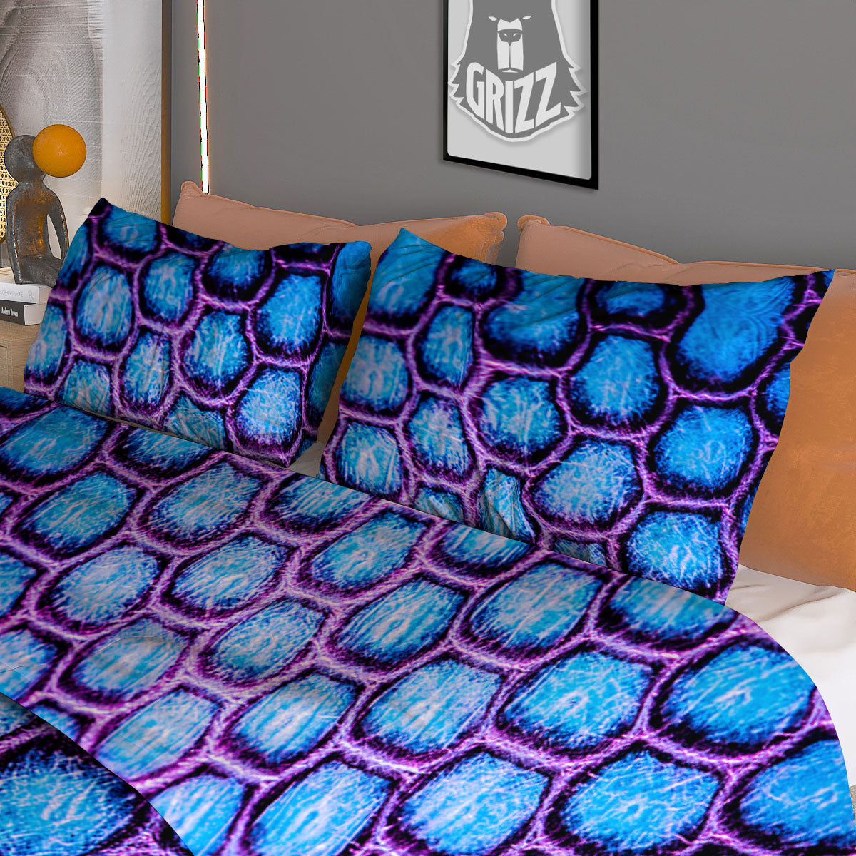Spiritual Vishuddha Chakra Print Duvet Cover Bedding Set