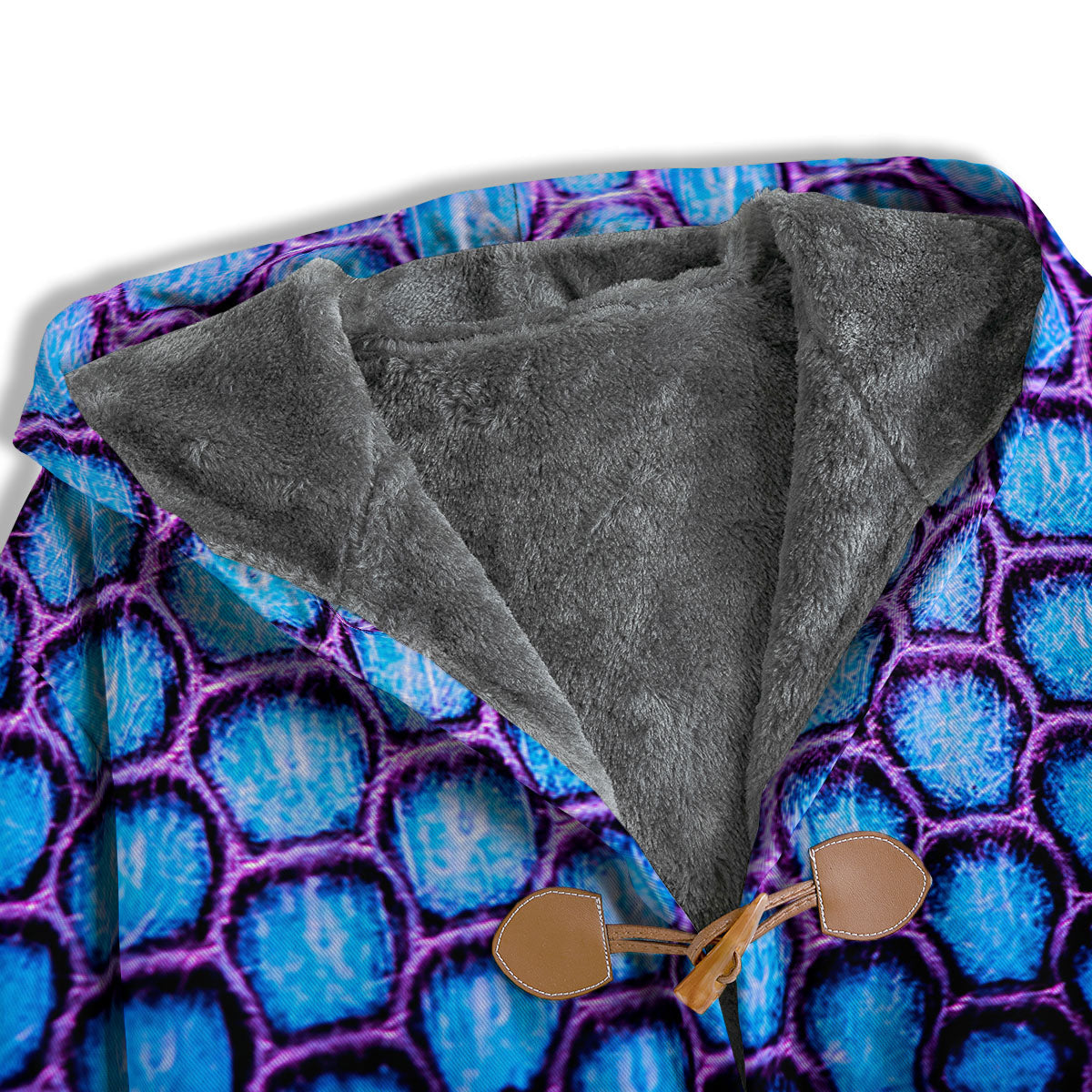 Snakeskin Blue And Purple Print Pattern Men's Windbreaker Jacket-grizzshop