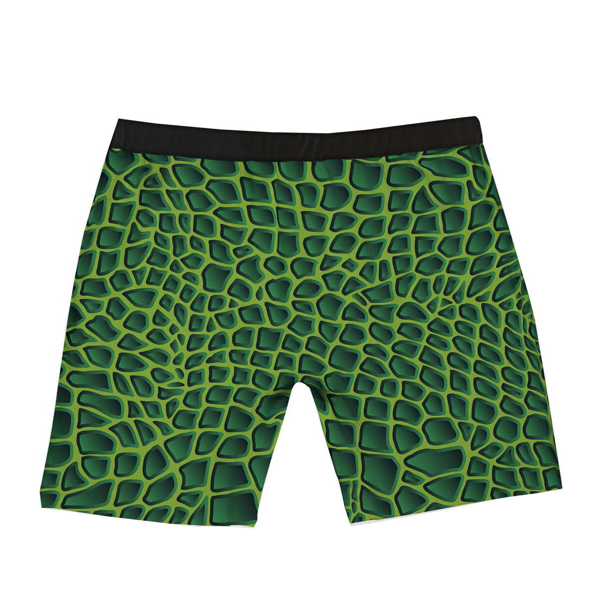 Snakeskin Green Print Boxer Briefs-grizzshop