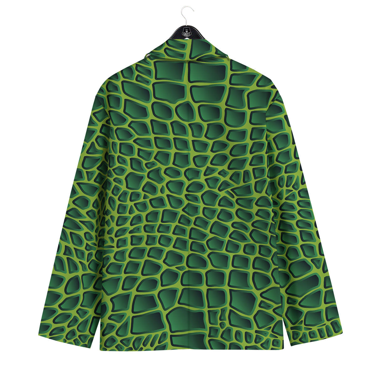 Snakeskin Green Print Men's Sport Coat-grizzshop
