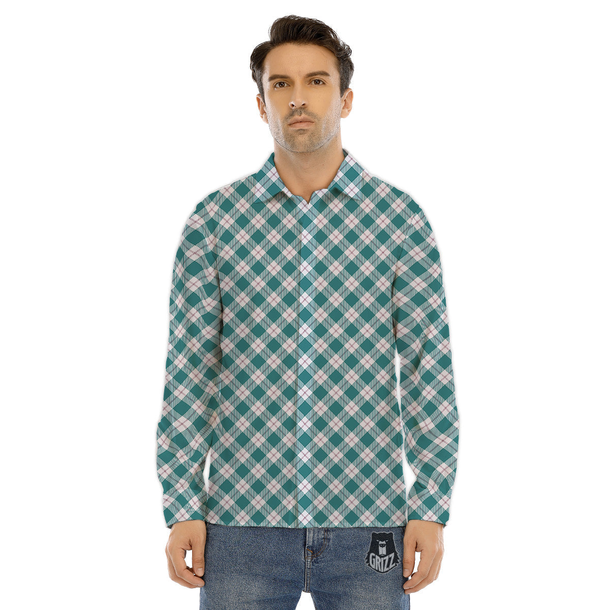 Snakeskin Leathers Print Men's Dress Shirts-grizzshop