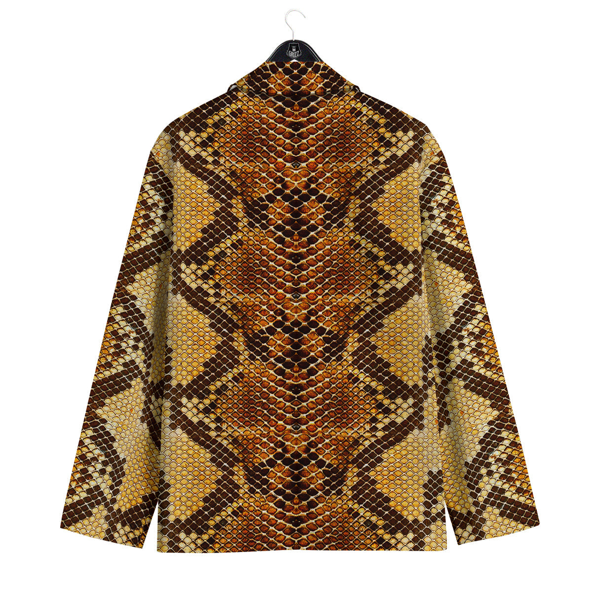 Snakeskin Leathers Print Men's Sport Coat-grizzshop