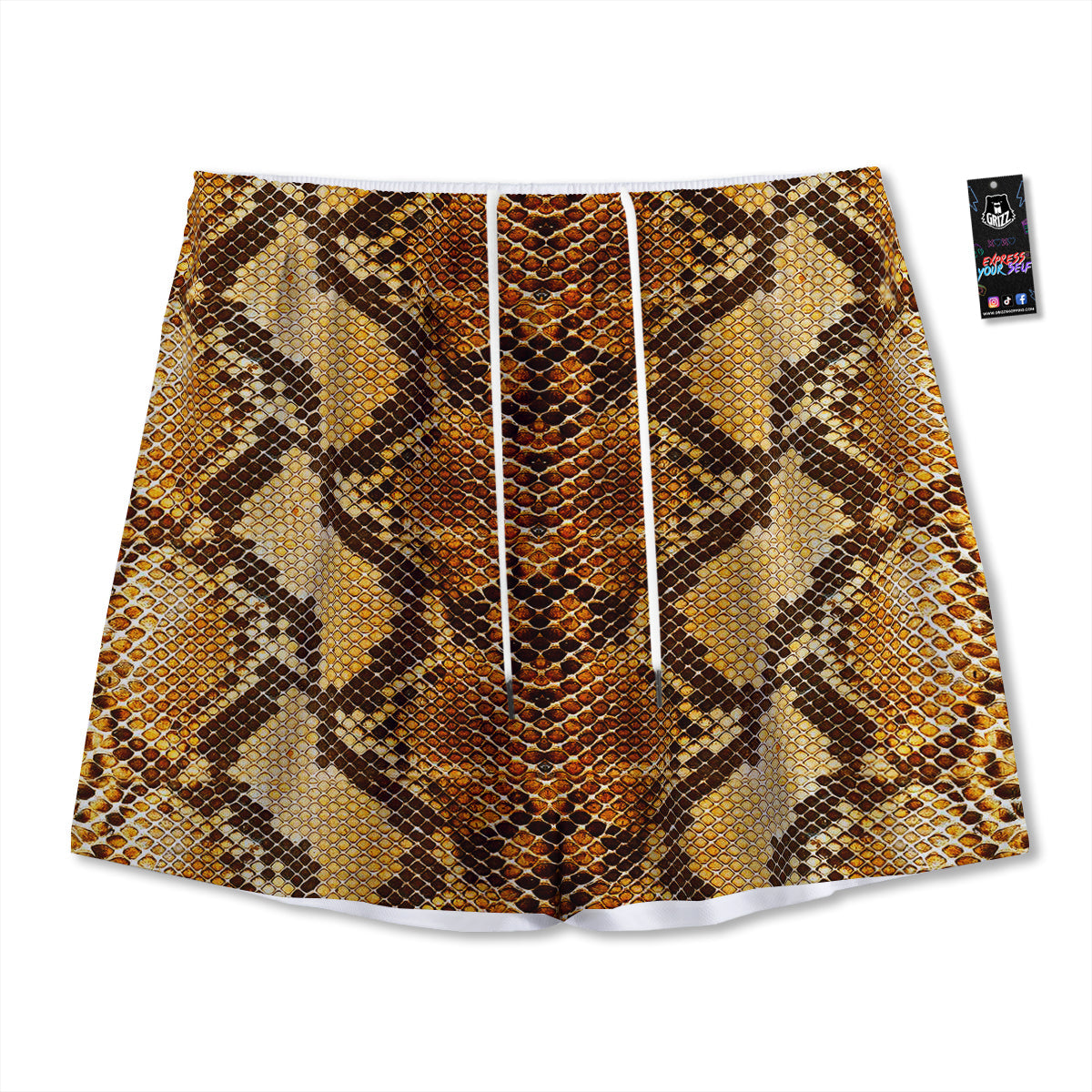 Sunflower Doodle Print Pattern Mesh Shorts